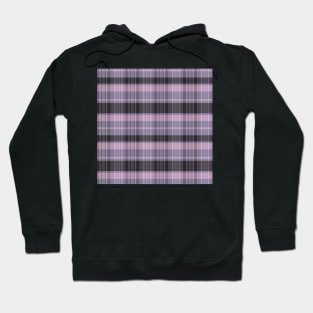 Grunge Aesthetic Calan 2 Hand Drawn Textured Plaid Pattern Hoodie